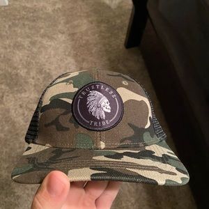 Trustless tribe camo hunting Indian headdress